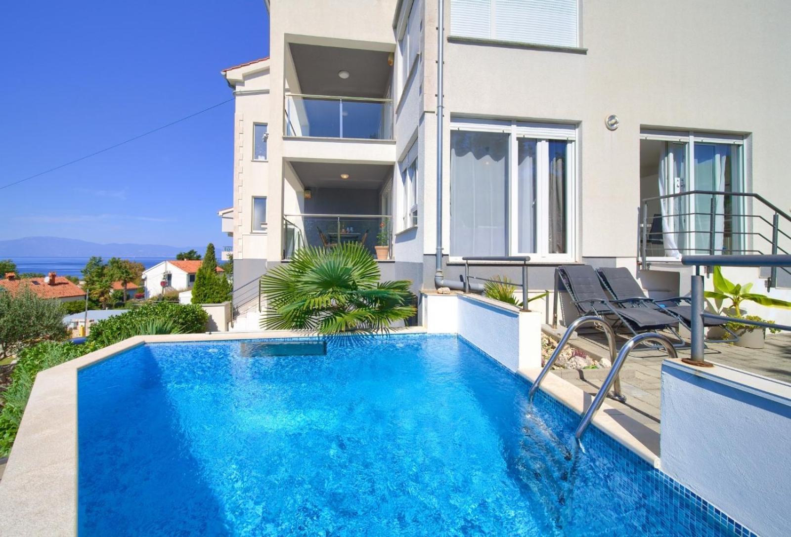Apartment Sasso Bianco With The Private Pool 니바이스 외부 사진