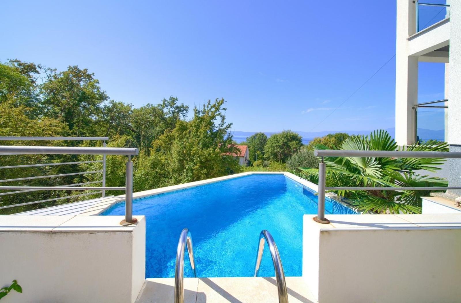 Apartment Sasso Bianco With The Private Pool 니바이스 외부 사진